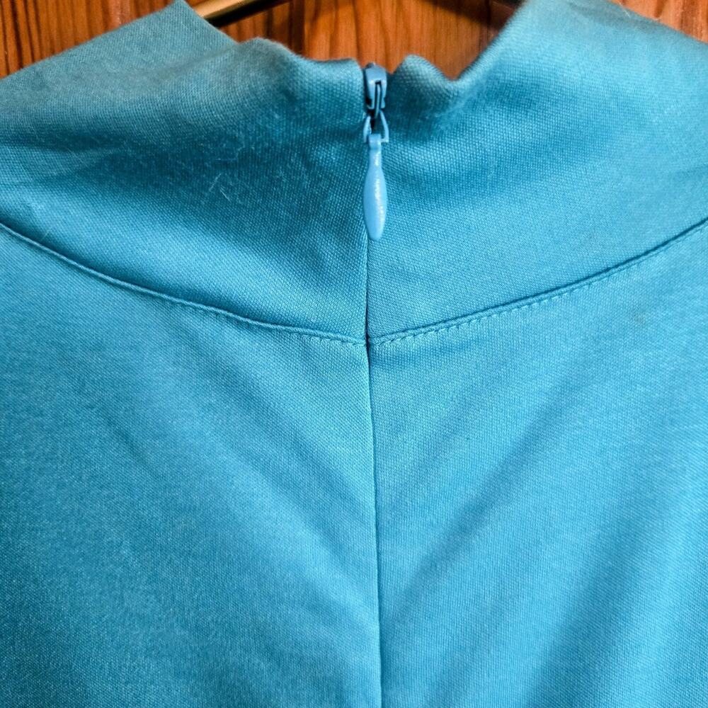 Talbots Women Sleeveless Casual Top Cowl Neck Shirt Soft Turquoise Plus 1X New - Picture 6 of 6